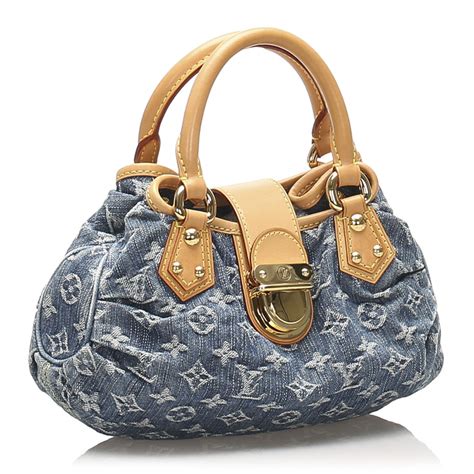 lv vintage denim bag|louis vuitton pleaty denim bag.